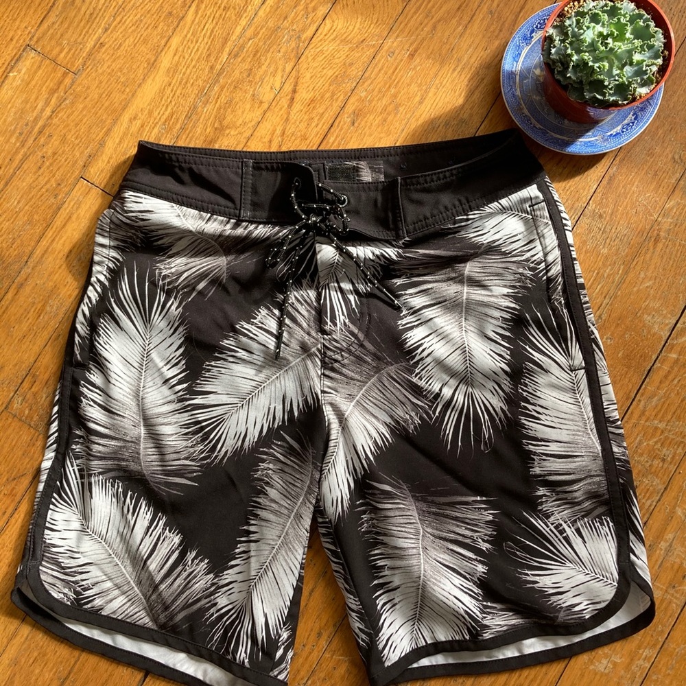 American Eagle Palm Tree Swim Shorts